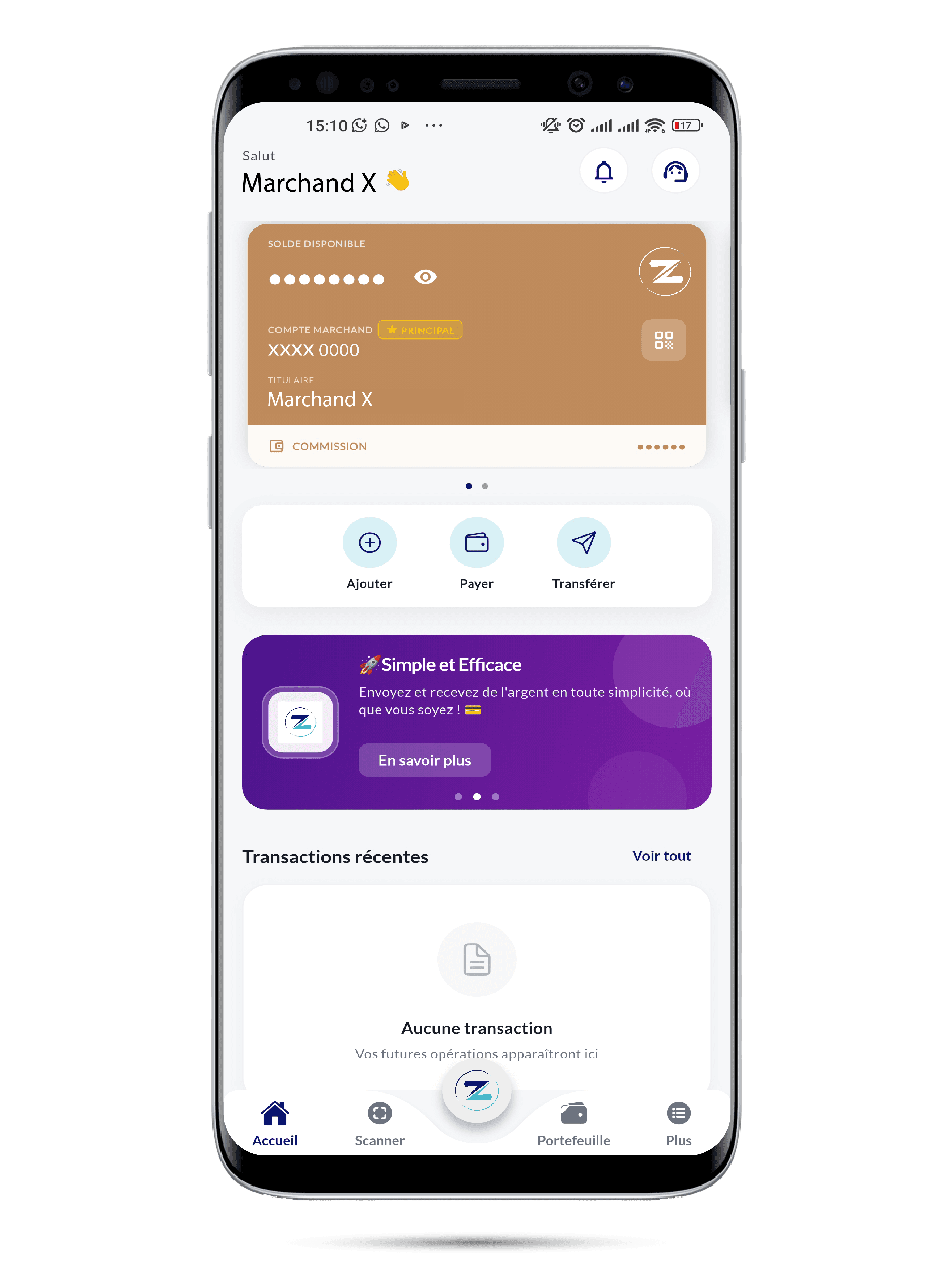 Interface ZedPay POS