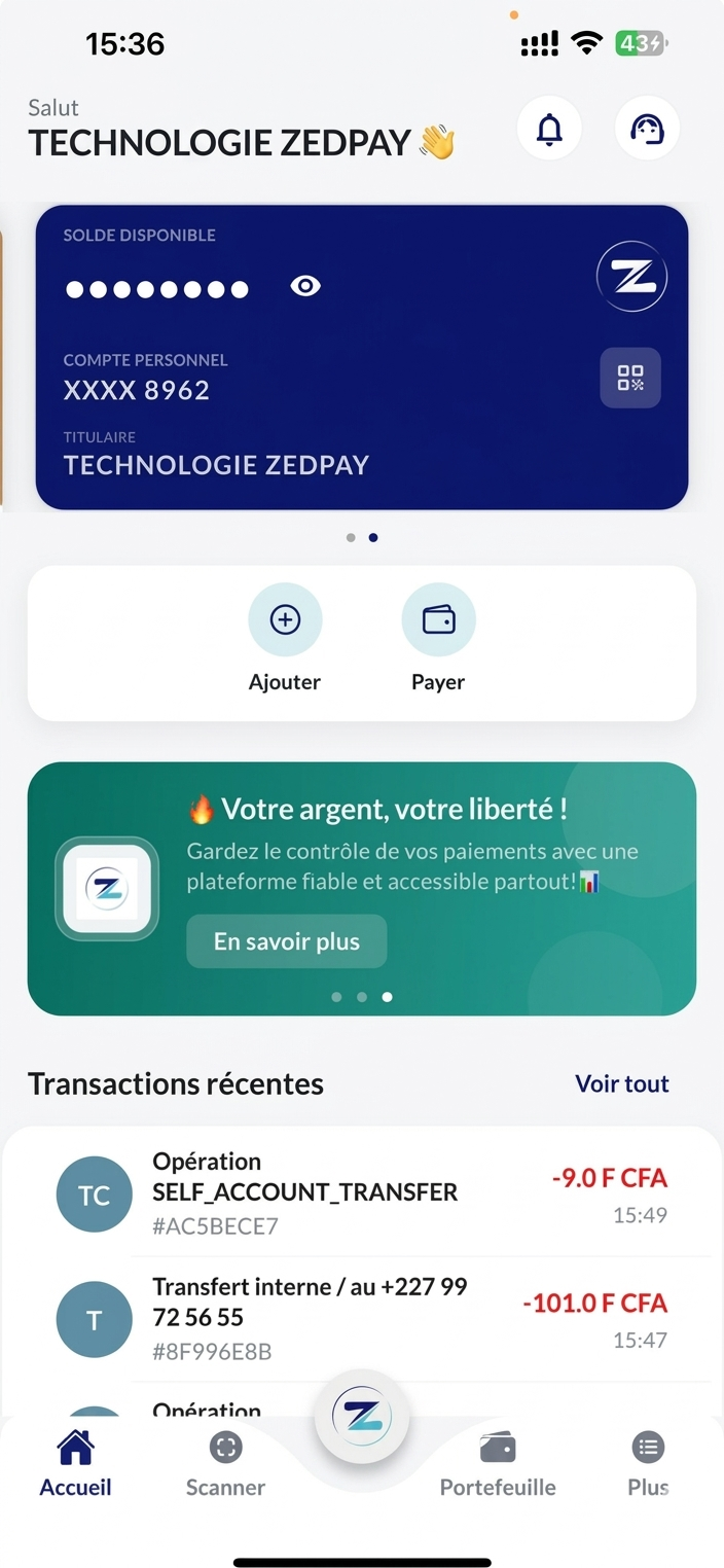 ZedPay App Dashboard